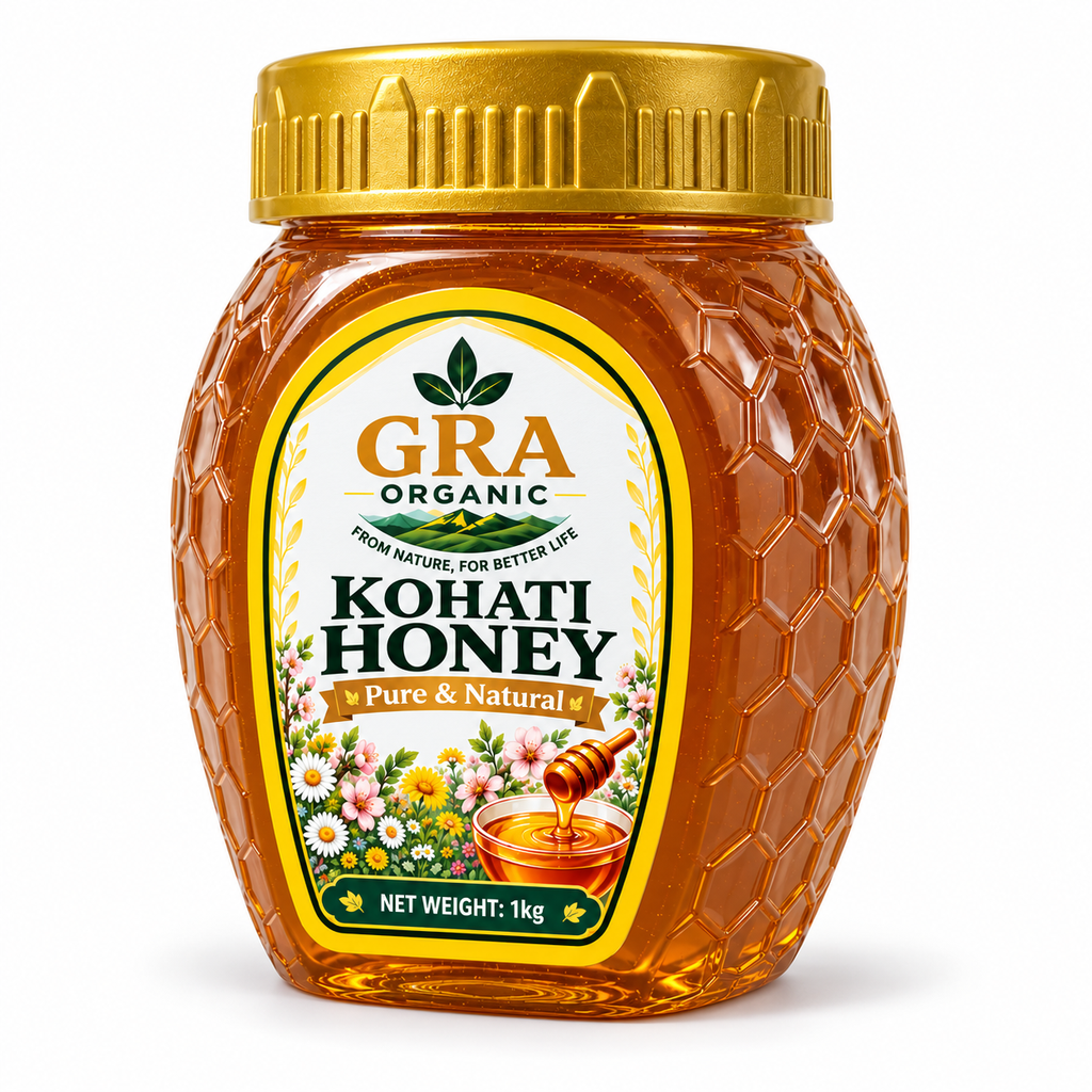 Kohati Honey – right angle – 1kg