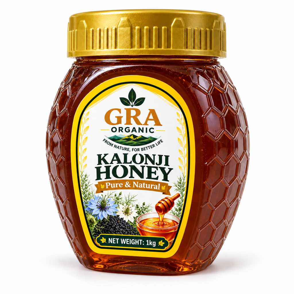 Kalonji Honey – right angle – 1kg