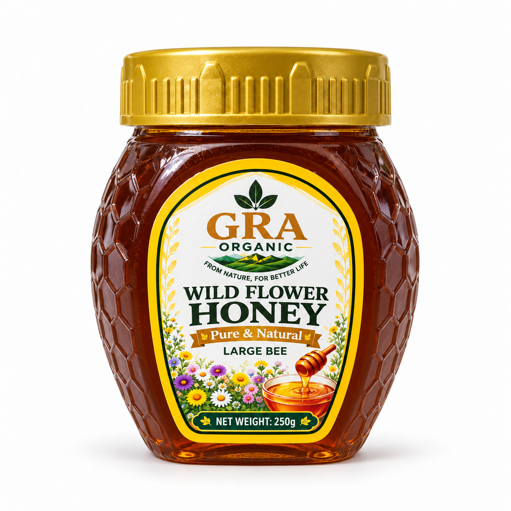 Wild Large Bee Honey (250 GM)